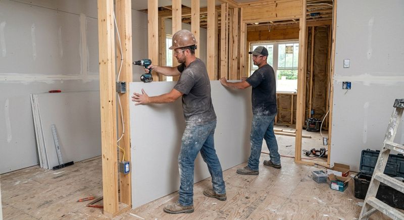 Bedroom Drywall Installation in Wilmington, NC