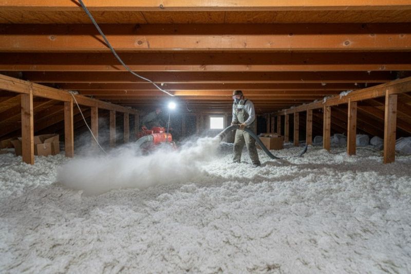 Blown Insulation Installation in Bastrop, TX
